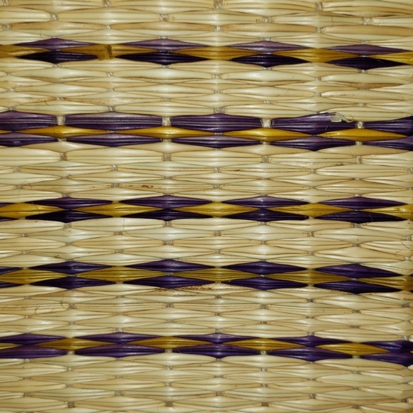 Handmade straw summer handbag - Picture 7 of 8